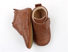 Wheat hjemmesko amber brown flowers